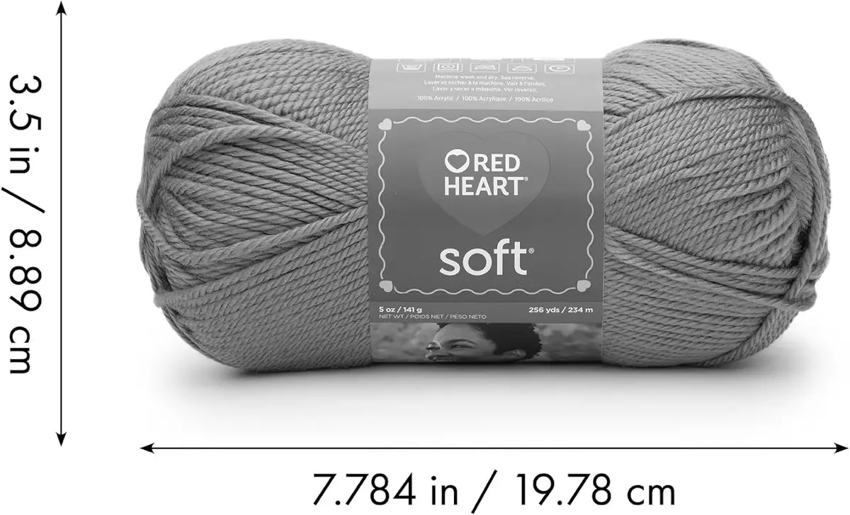 Red Heart Soft Yarn Lavender | Ultra-Soft Acrylic Yarn for Knitting & Crochet - view 8