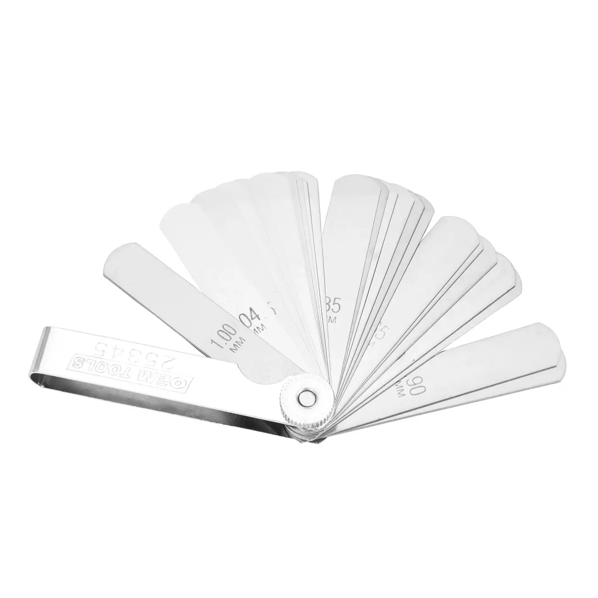 OEMTOOLS 25345 Metric Feeler Gauge with 25 Blades | Precision Measurement Tool (0.04-1.00 mm) - main product image