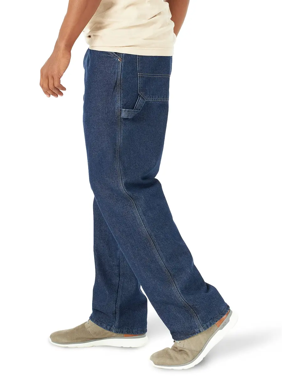 Wrangler Authentics Men's Fleece Lined Carpenter Pant, Dark Indigo, 38W x 32L | Durable Cold-Weather Workwear - view 5