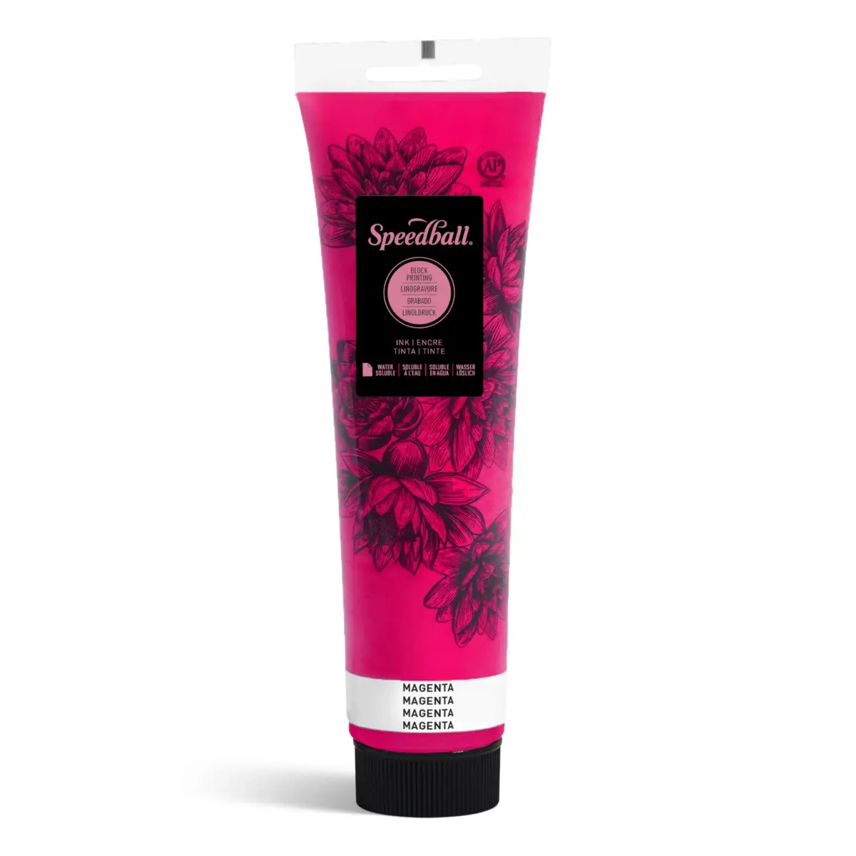 Speedball Magenta Water-Soluble Block Printing Ink, 37ml (1.3 fl oz) | Mixes Easily, Dries Satin - main product image