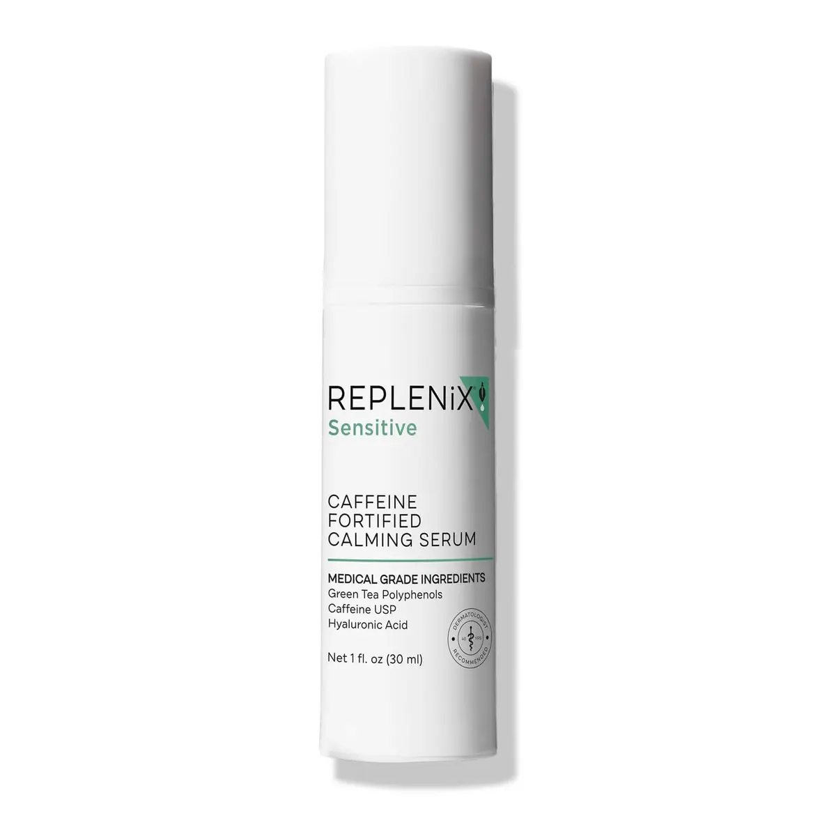 Replenix Caffeine Fortified Calming Face Serum with Hyaluronic Acid for Sensitive Skin | 1 Fl Oz - main product image