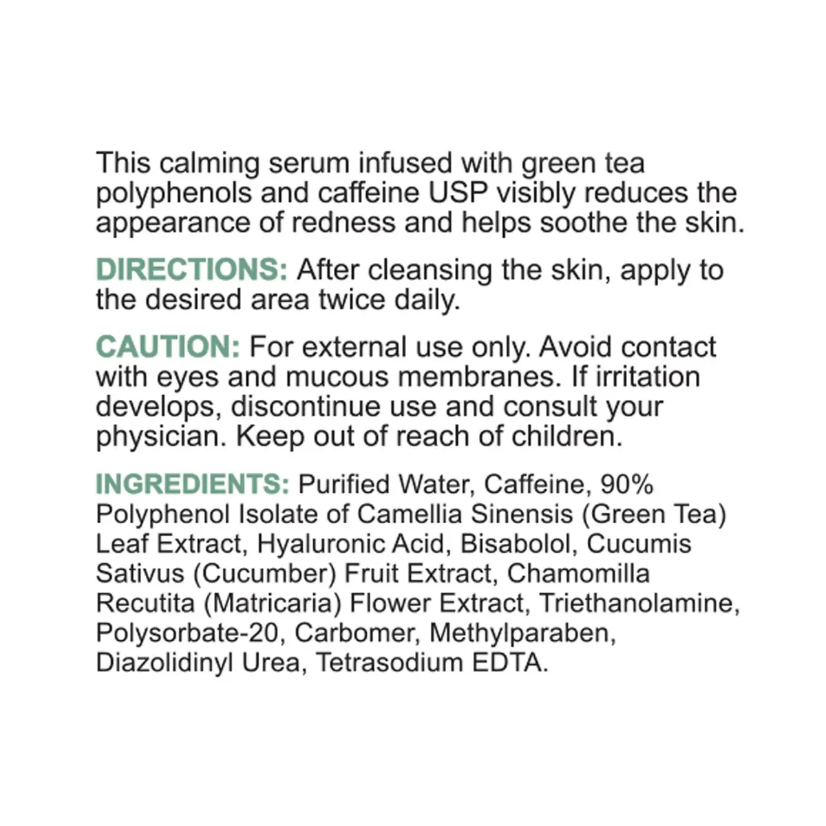 Replenix Caffeine Fortified Calming Face Serum with Hyaluronic Acid for Sensitive Skin | 1 Fl Oz - view 6