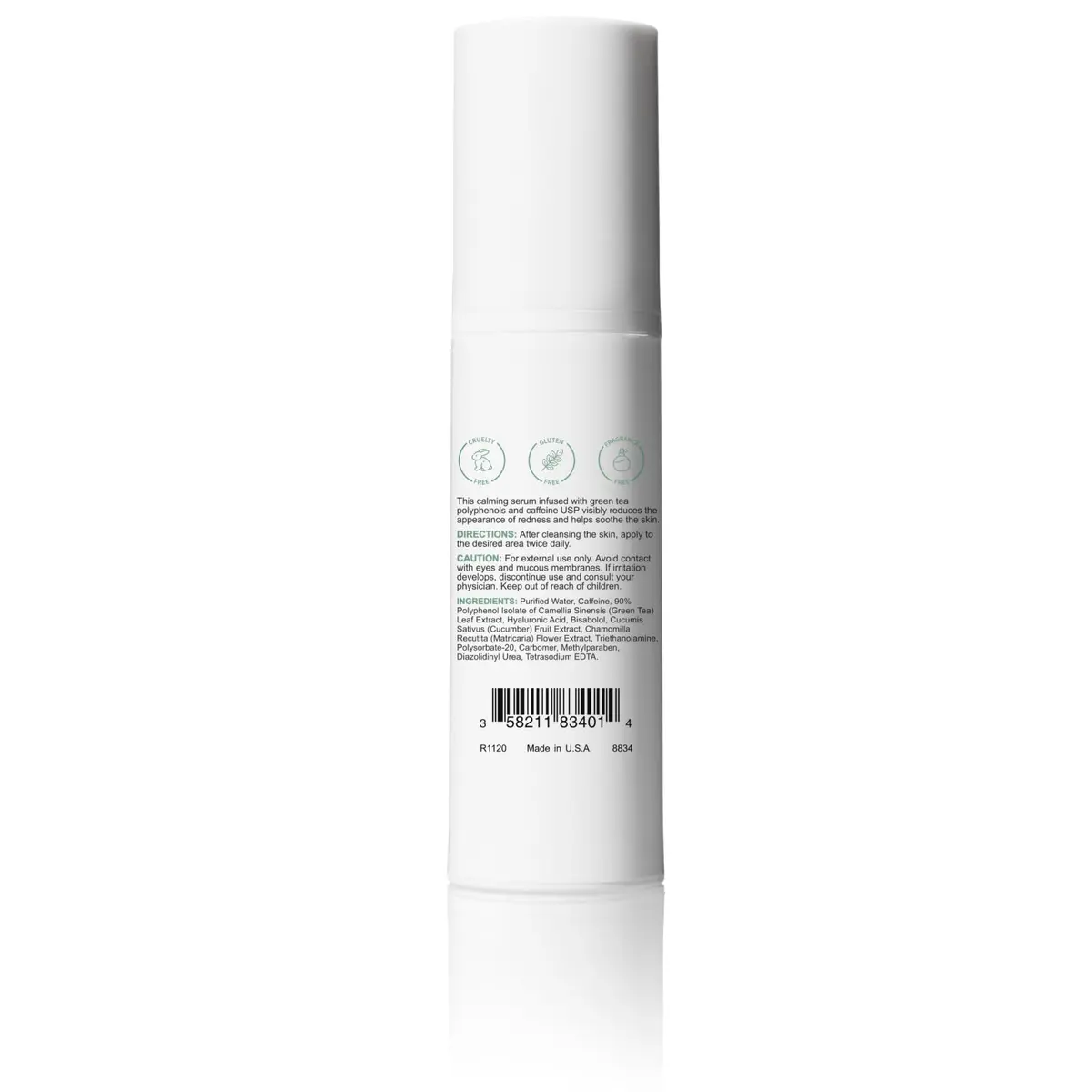 Replenix Caffeine Fortified Calming Face Serum with Hyaluronic Acid for Sensitive Skin | 1 Fl Oz - view 7