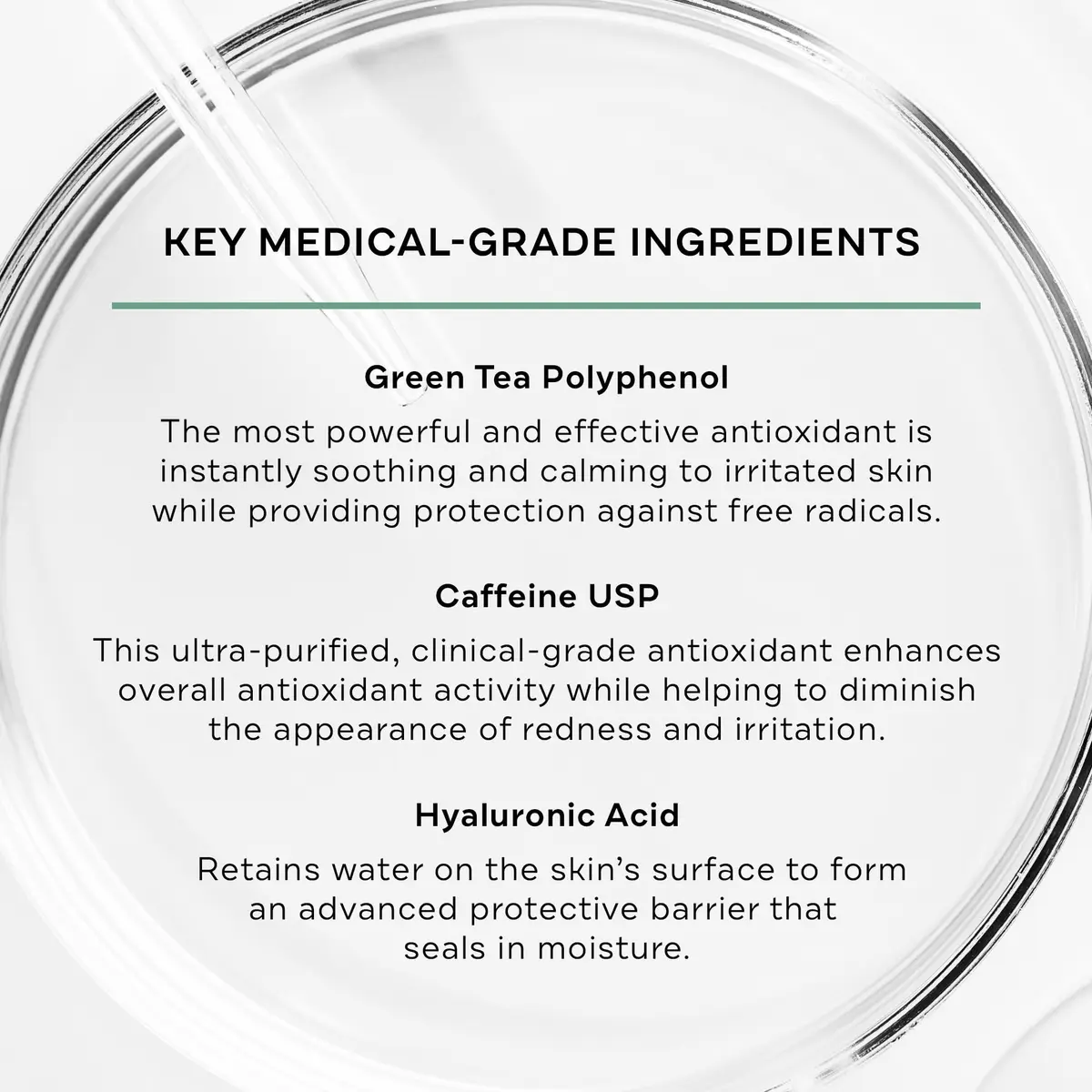 Replenix Caffeine Fortified Calming Face Serum with Hyaluronic Acid for Sensitive Skin | 1 Fl Oz - view 3