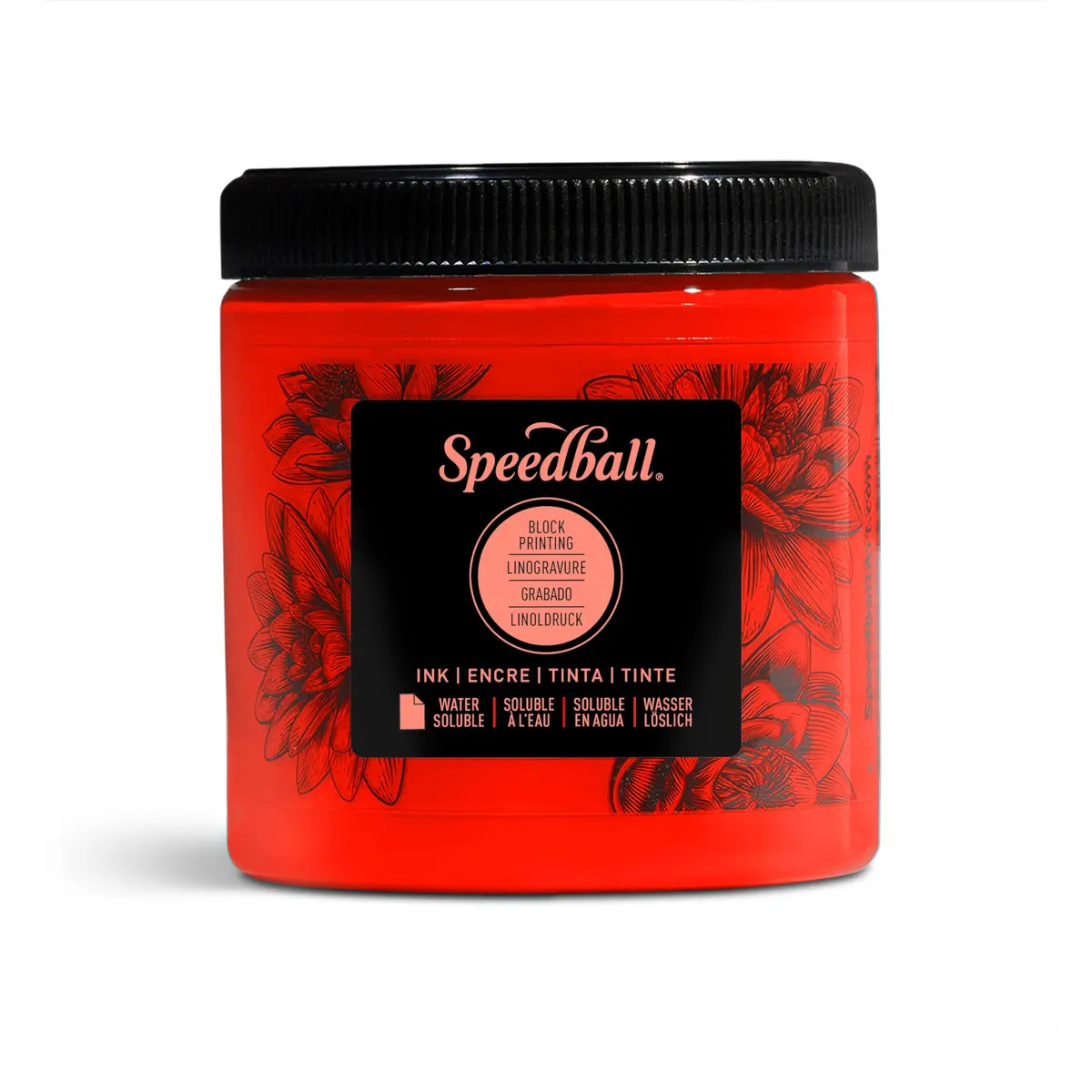Speedball Water-Soluble Block Printing Ink, 8 fl oz | Rich, Satin Finish for Artists & Students - main product image