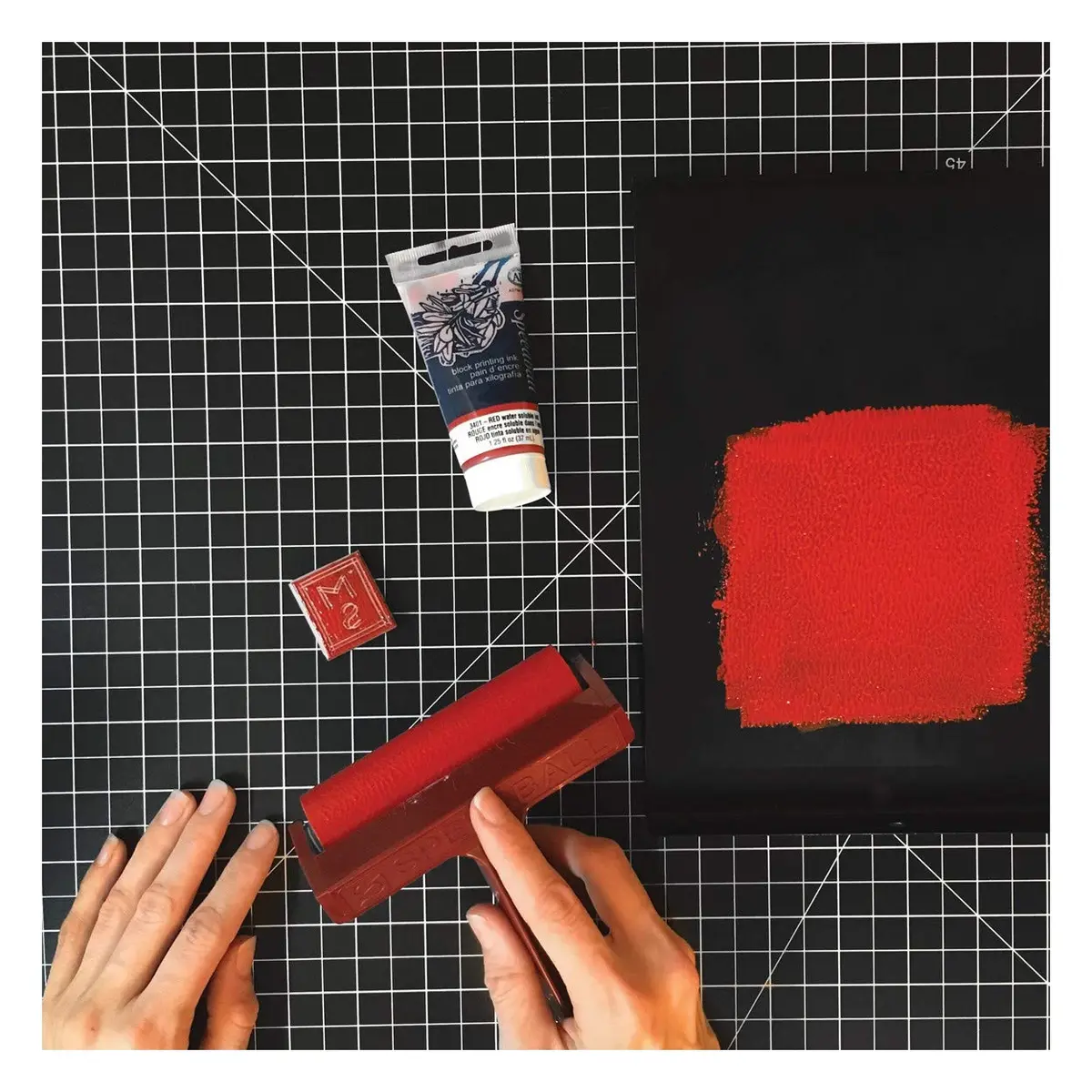 Speedball Water-Soluble Block Printing Ink, 8 fl oz | Rich, Satin Finish for Artists & Students - view 2