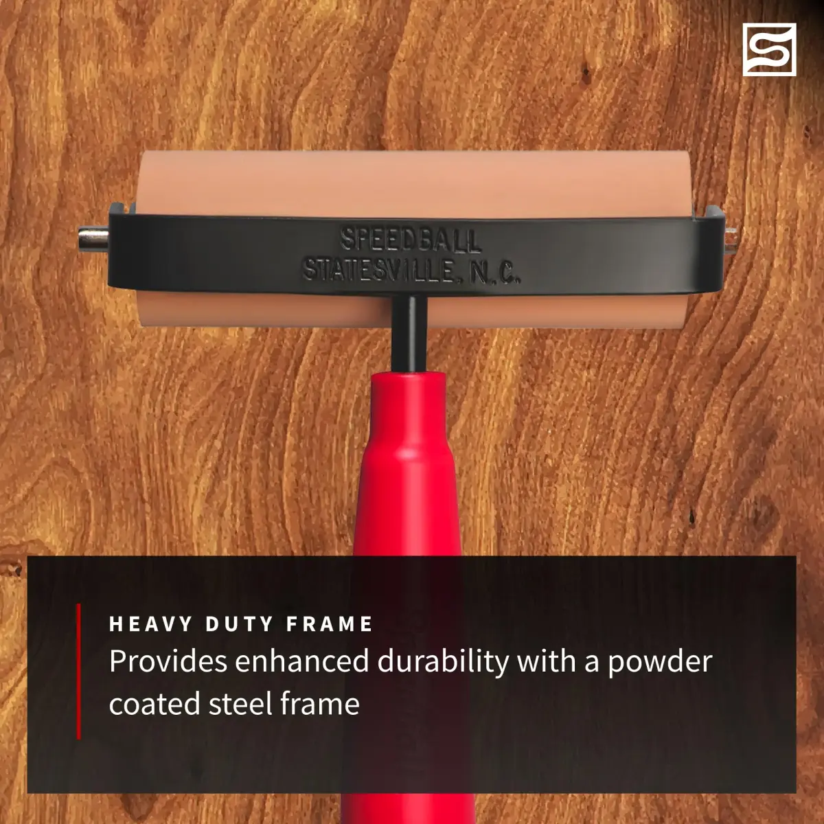 Speedball Soft Rubber Brayer 3-Inch (7.62 cm) | Printmaking Roller for Gel & Block Printing - view 7