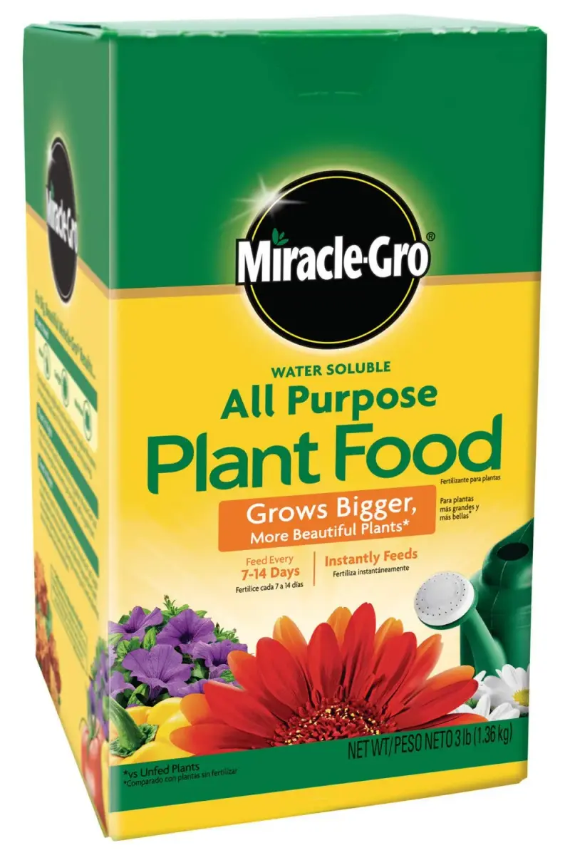 Miracle-Gro Water Soluble All Purpose Plant Food 3 lb. (1.36 kg) | Feeds All Plants Instantly - main product image