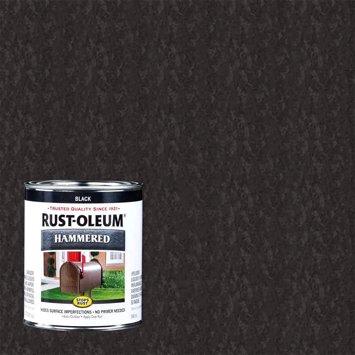 Rust-Oleum Stops Rust Hammered Enamel Paint 32 Fl Oz | Rust & Corrosion Resistant Finish for Metal & Wood - view 2