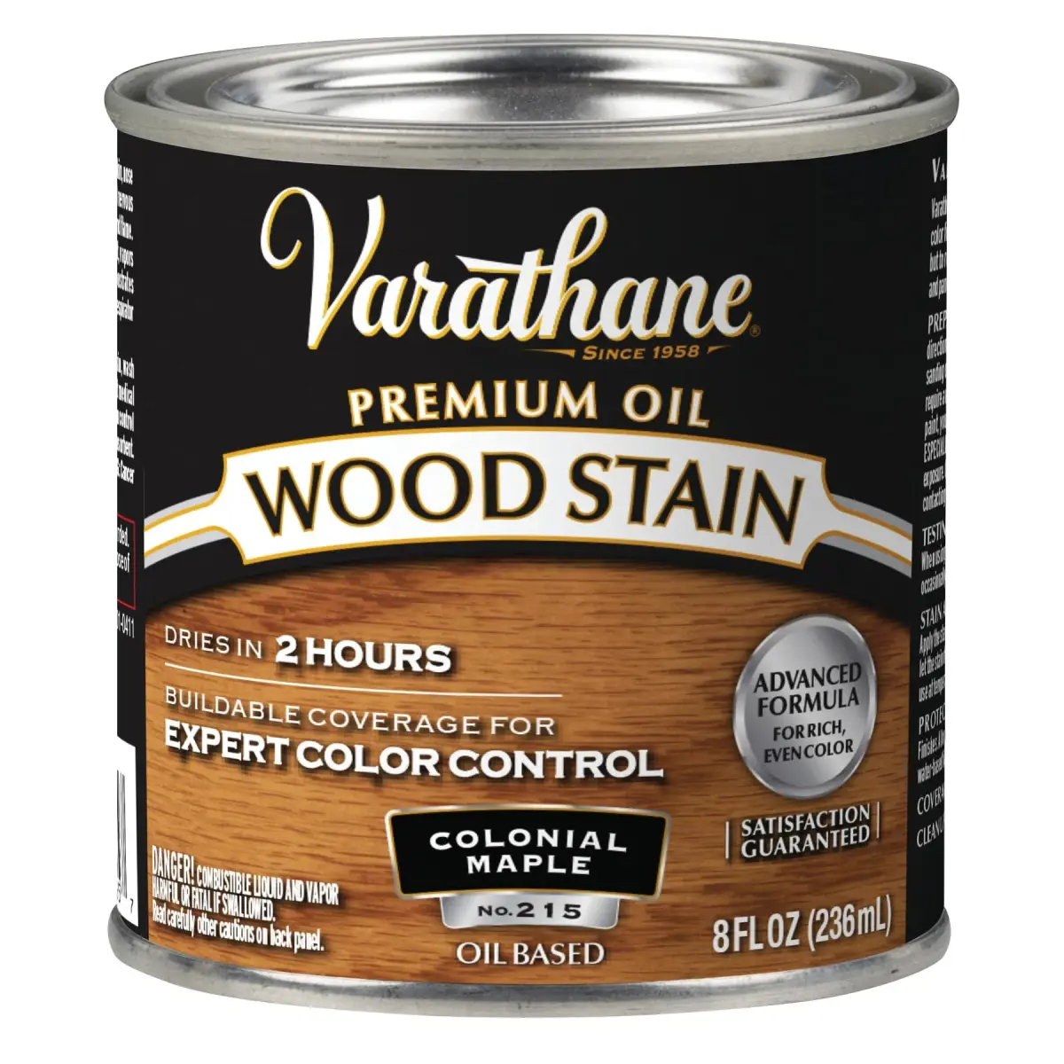 Varathane Colonial Maple Oil-Based Wood Stain - Half Pint (16 Fl Oz) for Interior Wood - main product image