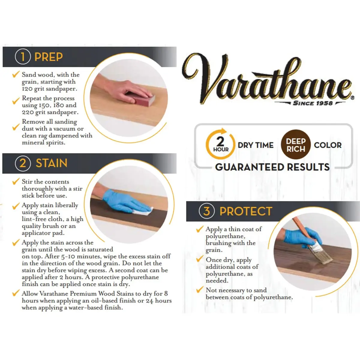 Varathane Colonial Maple Oil-Based Wood Stain - Half Pint (16 Fl Oz) for Interior Wood - view 4