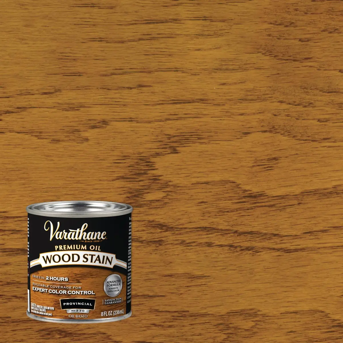 Varathane Provincial Oil-Based Wood Stain - Half Pint (16 Fl Oz) for Rich Interior Wood Color - view 2