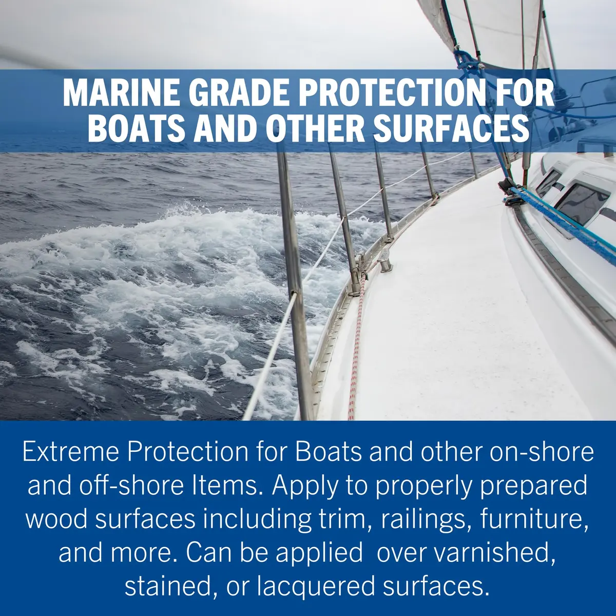 Rust-Oleum Marine Spar Varnish Gloss Clear Quart | Superior Exterior Wood Protection Above Waterline - view 4