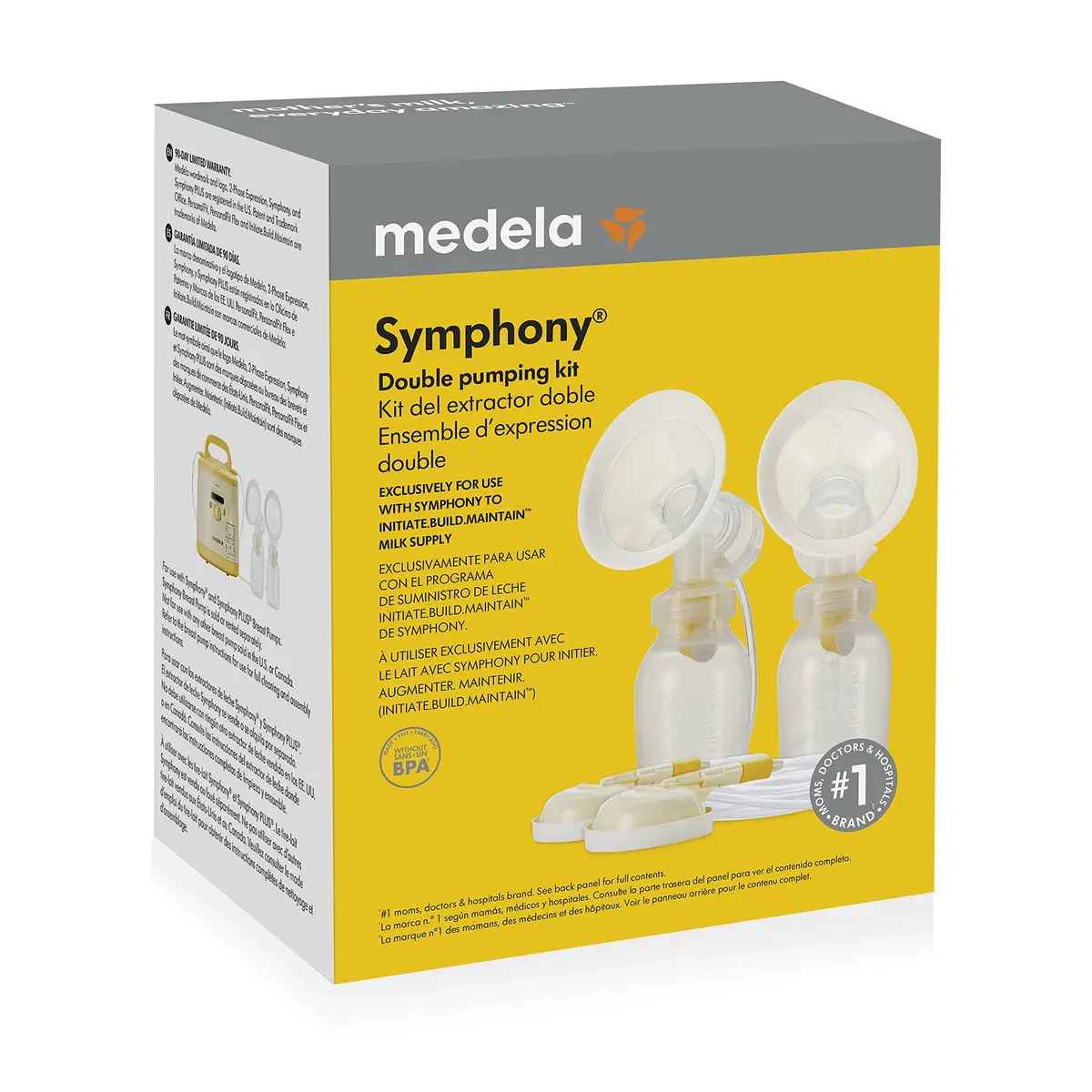 Medela Symphony Breast Pump Double Pumping Kit with 24mm Shields & 5oz Bottles | 150ml (5oz) Capacity - view 2