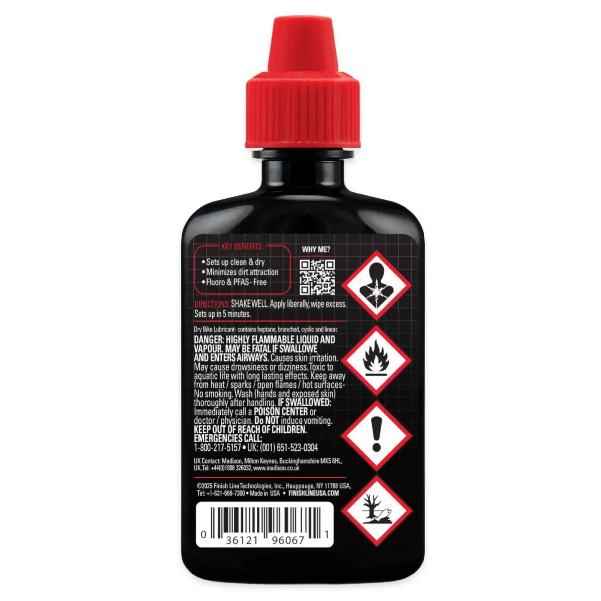 Finish Line DryDry Chain Lubricant 59ml (2 Fl Oz) | Ceramic Technology for Dry & Dusty Indian Roads - view 2