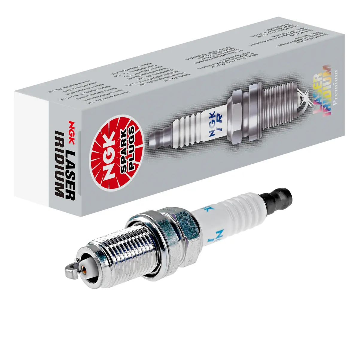 NGK Laser Iridium Spark Plug IZFR6K13 14mm Thread, 0.749 in Reach | High Durability & Faster Starts - main product image