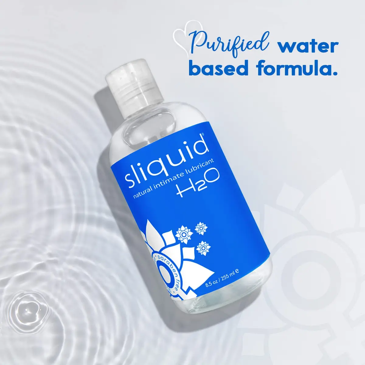 Sliquid H2O Water Based Lubricant 255ml (8.5 Fl Oz) | Natural, Sensitive Skin Formula - view 5