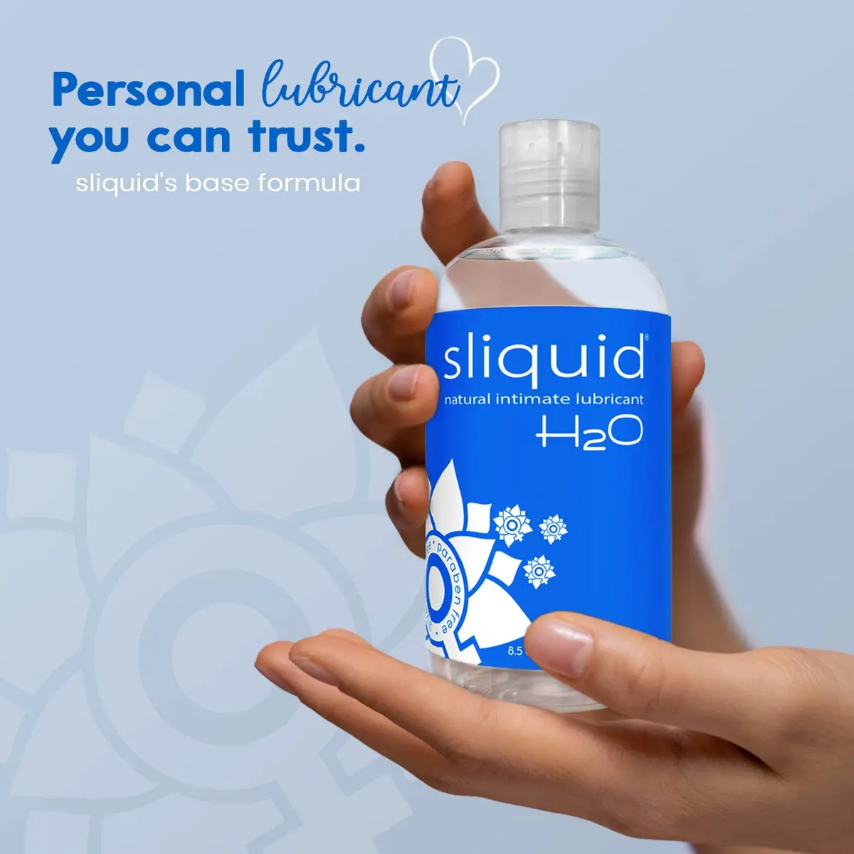 Sliquid H2O Water Based Lubricant 255ml (8.5 Fl Oz) | Natural, Sensitive Skin Formula - view 3