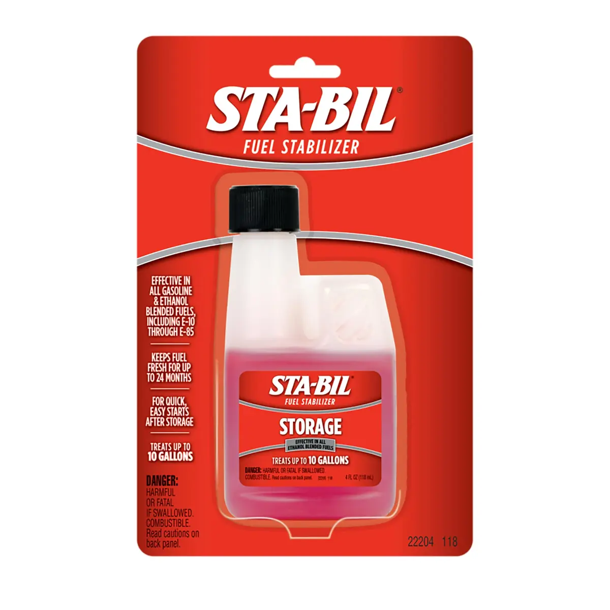 STA-BIL Storage Fuel Stabilizer 4 fl oz Blister Card - Keeps Fuel Fresh for 24 Months - main product image