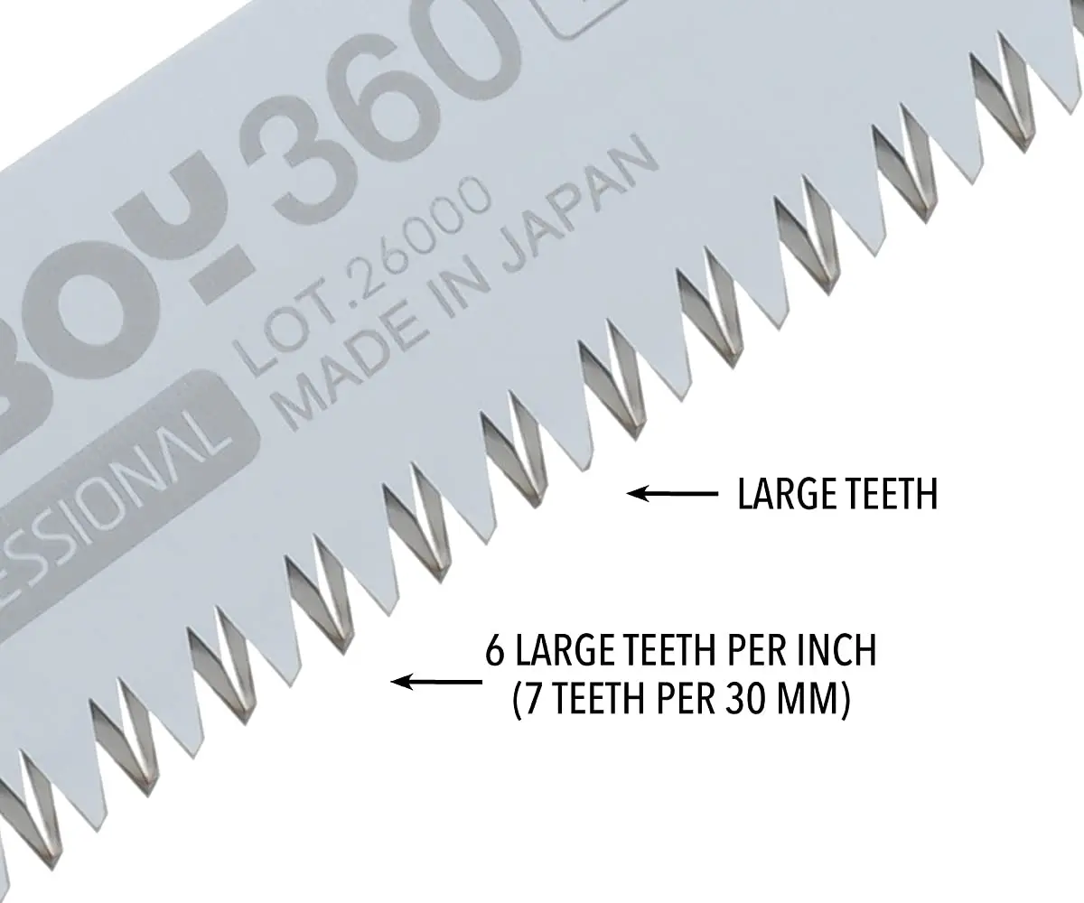 Silky BIGBOY Folding Saw 360mm Large Teeth | Heavy-Duty Pruning & Construction Tool - view 3