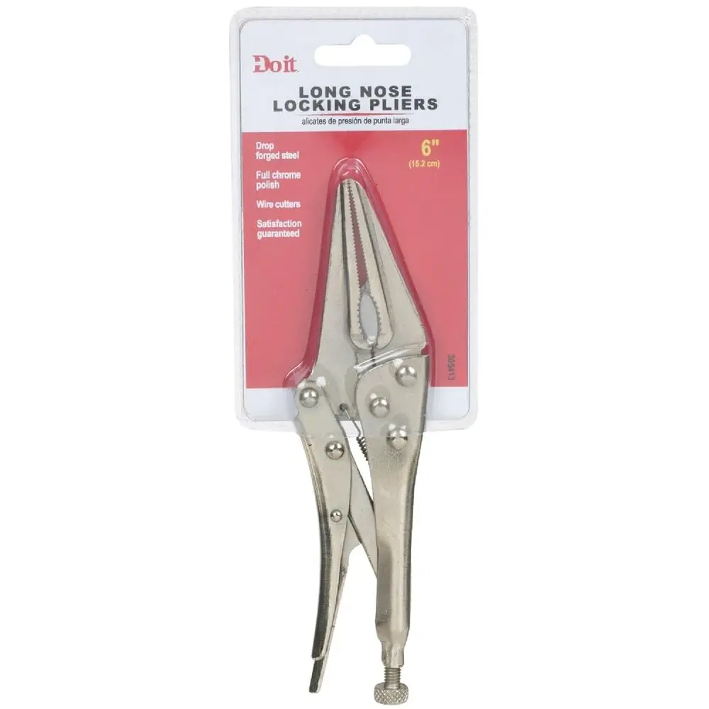 Do it Best GS Long Nose Locking Pliers 6" (15.24 cm) | Drop-Forged Steel Jaw - view 2