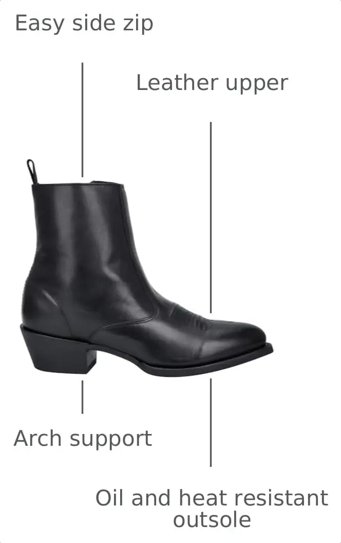 Laredo Fletcher Pointed Toe Pull On Western Boots 14X-Wide | Classic Ankle Cowboy Style - view 3