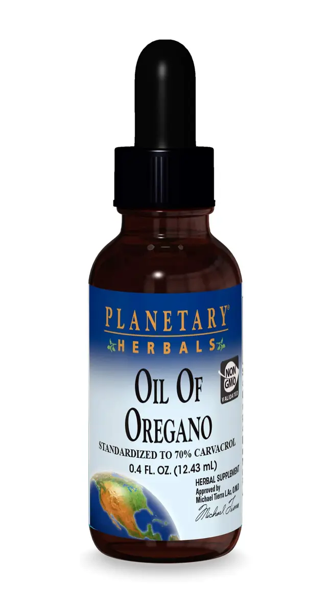 Planetary Herbals Oil of Oregano - 0.4 Fl Oz | Supports Digestive & Immune Health - main product image