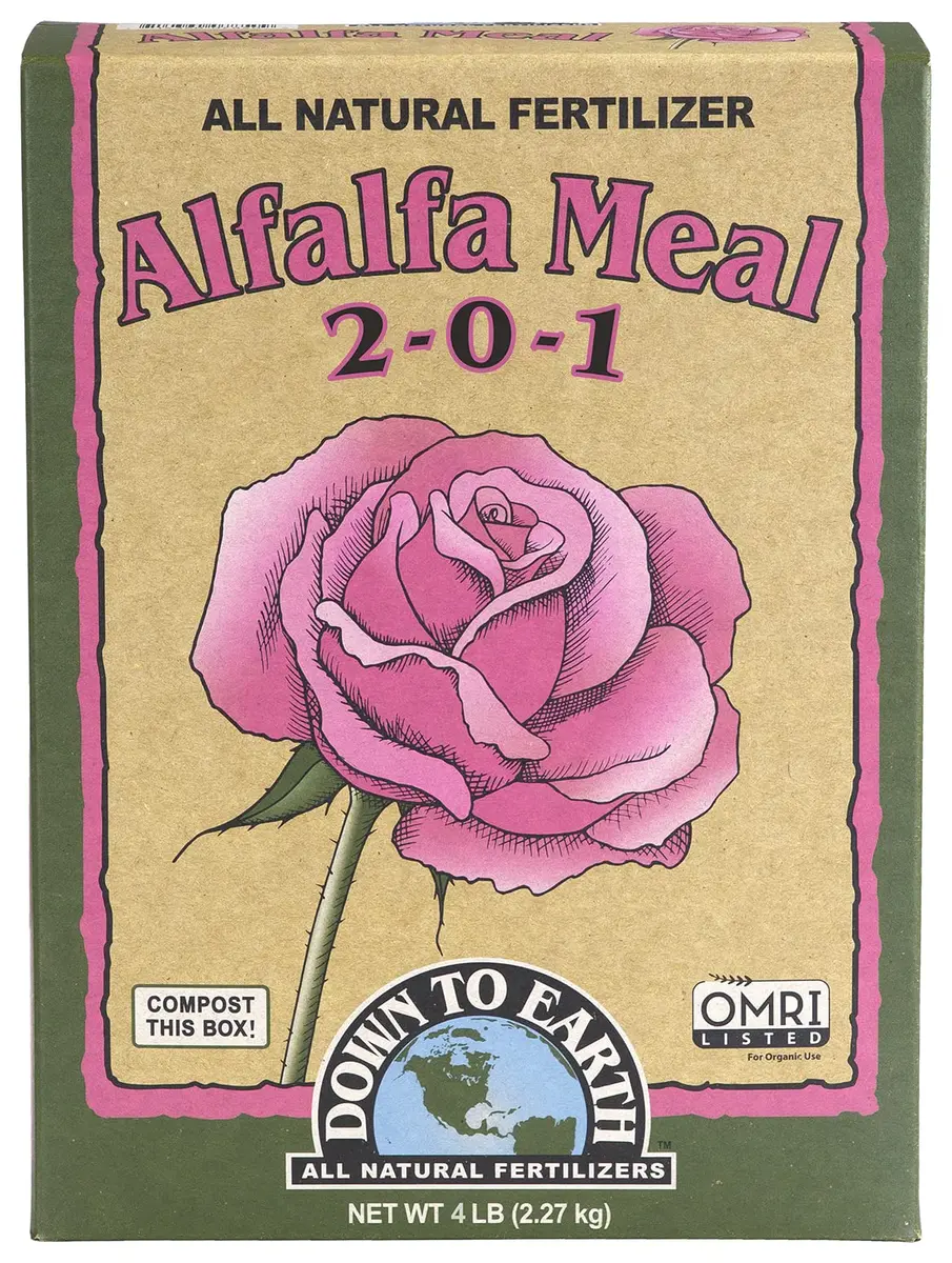 Down To Earth All Natural Fertilizers Organic Alfalfa Meal 4 lb | Organic Soil Conditioner & Plant Growth Support - main product image