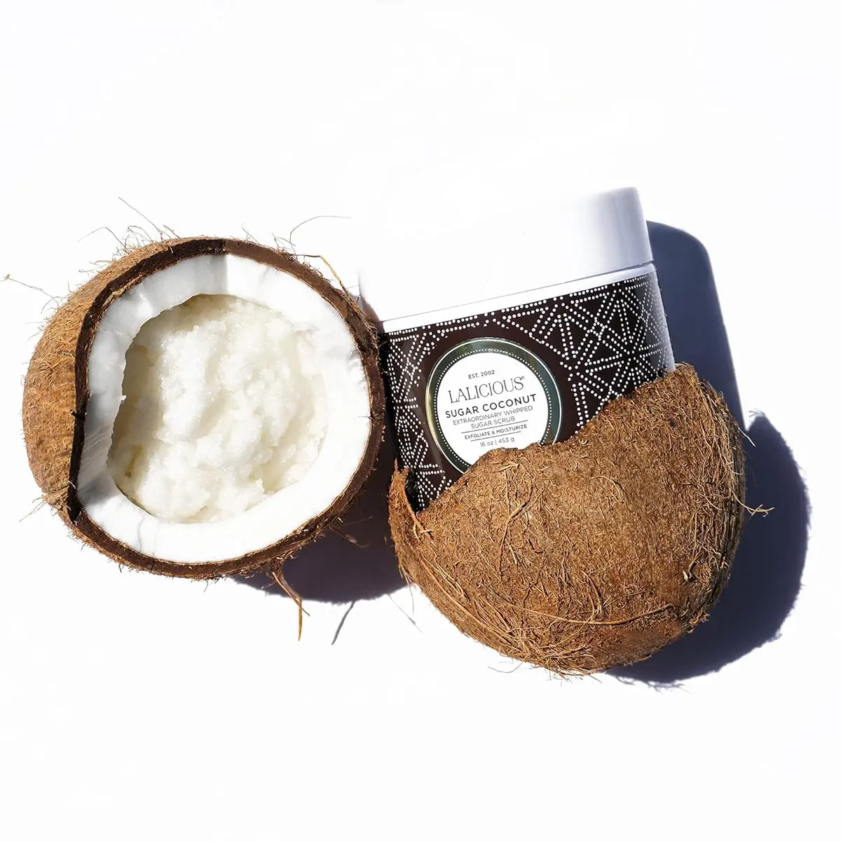 LALICIOUS Sugar Coconut Exfoliating & Moisturizing Body Scrub 16oz | Gently Buffs & Hydrates Sensitive Skin - view 6