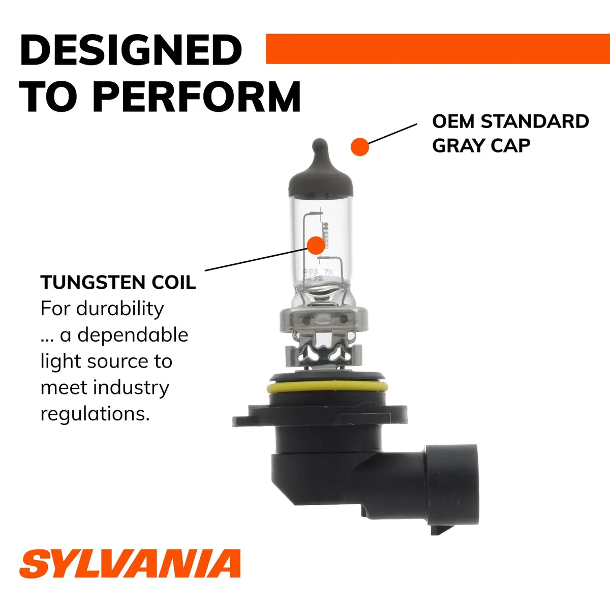 SYLVANIA 9006 Basic Halogen Headlight Bulb | DOT Compliant, Long-Lasting Durability - view 5