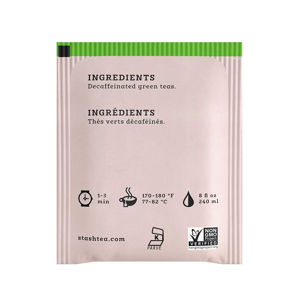Stash Decaf Premium Green Tea 108 Bags | Naturally Decaffeinated, Smooth & Herbaceous (70-120 chars) - view 2