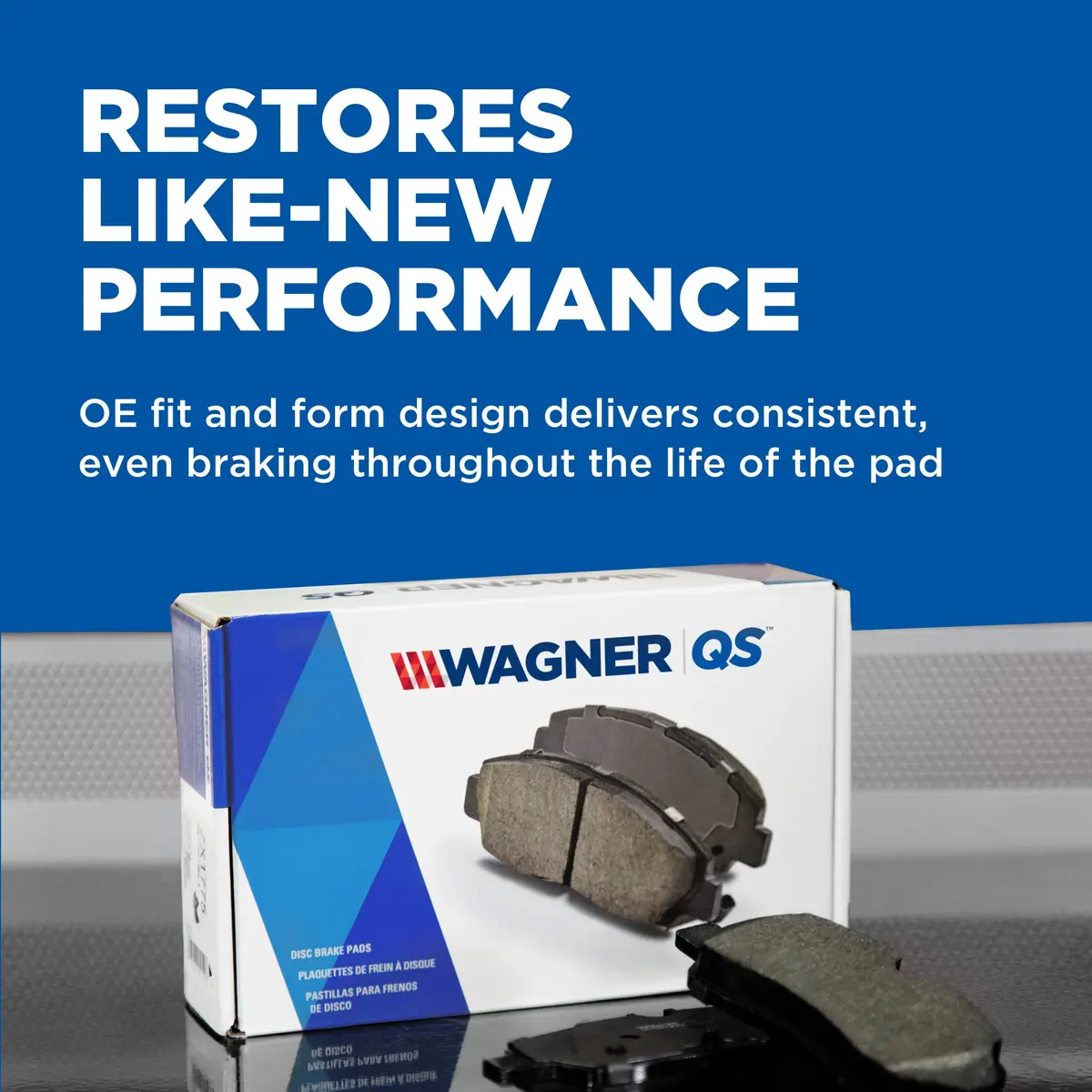 Wagner QS ZD864 Disc Brake Pad Set, Chamfered Edges for Smooth, Quiet Stops | 2001–2006 Hyundai Santa Fe - view 3