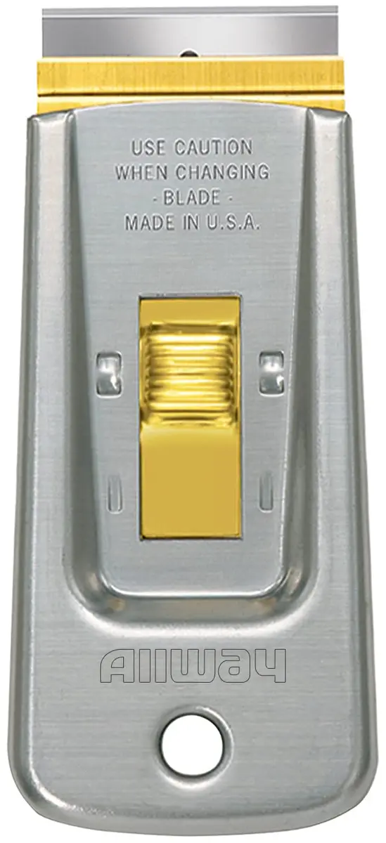 ALLWAY GS Safety Glass Scraper with 5 Blades | Removes Paint, Stickers & Adhesives from Hard Surfaces - main product image