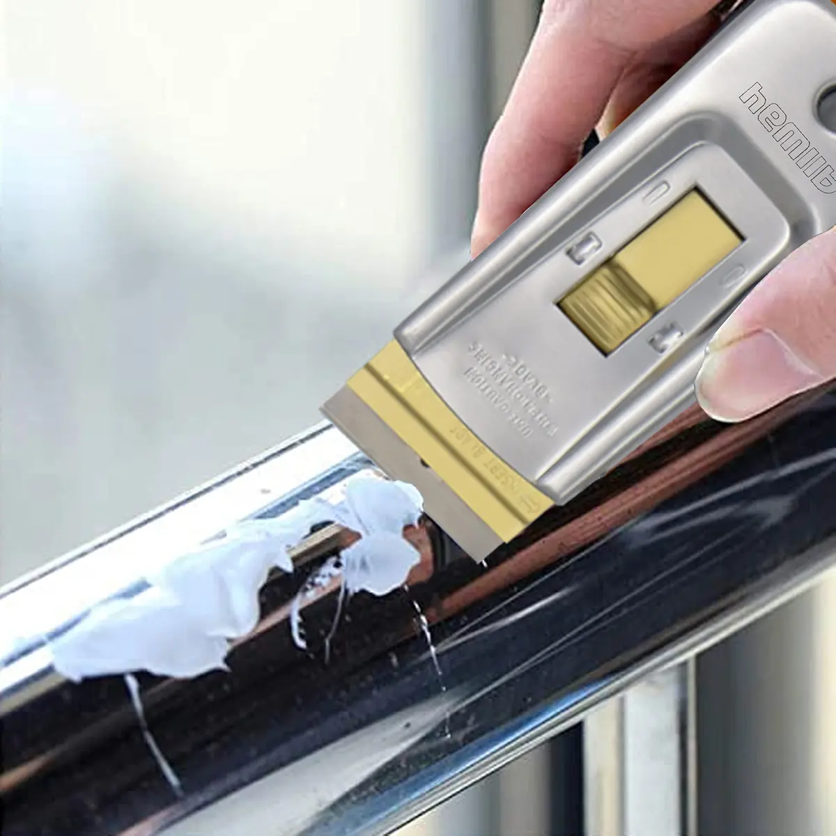 ALLWAY GS Safety Glass Scraper with 5 Blades | Removes Paint, Stickers & Adhesives from Hard Surfaces - view 6