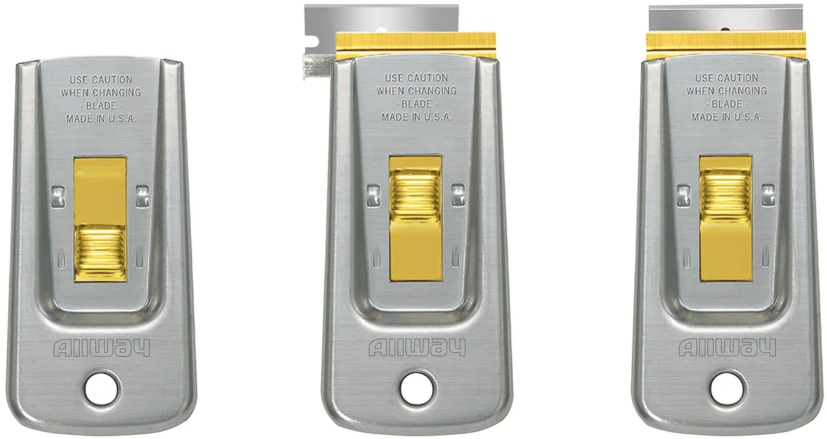 ALLWAY GS Safety Glass Scraper with 5 Blades | Removes Paint, Stickers & Adhesives from Hard Surfaces - view 8