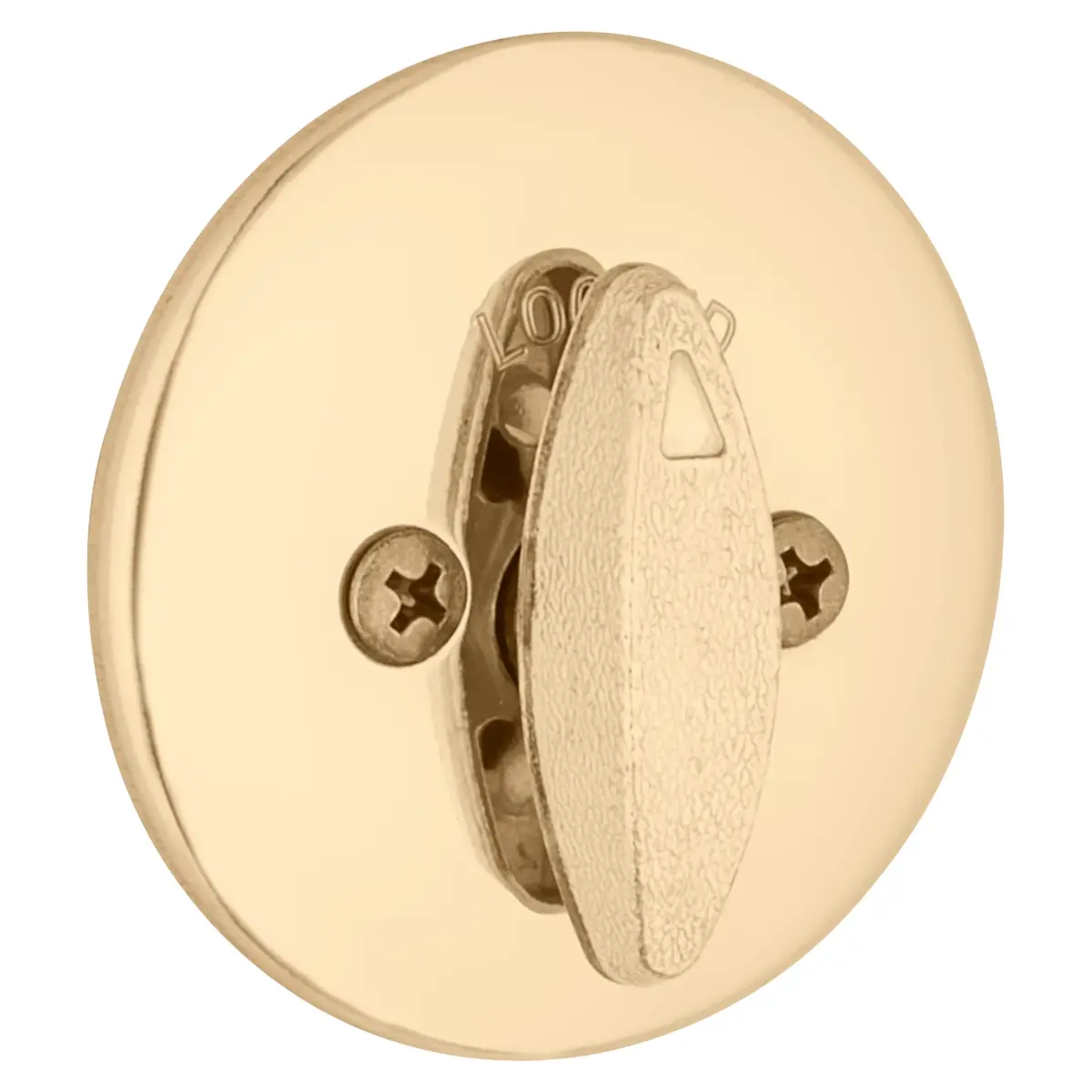 Kwikset 660 Single Cylinder Deadbolt Lock, Polished Brass Round, 2.7" L x 3.7" W x 4.3" H | Grade 3 BHMA Certified Security - view 2