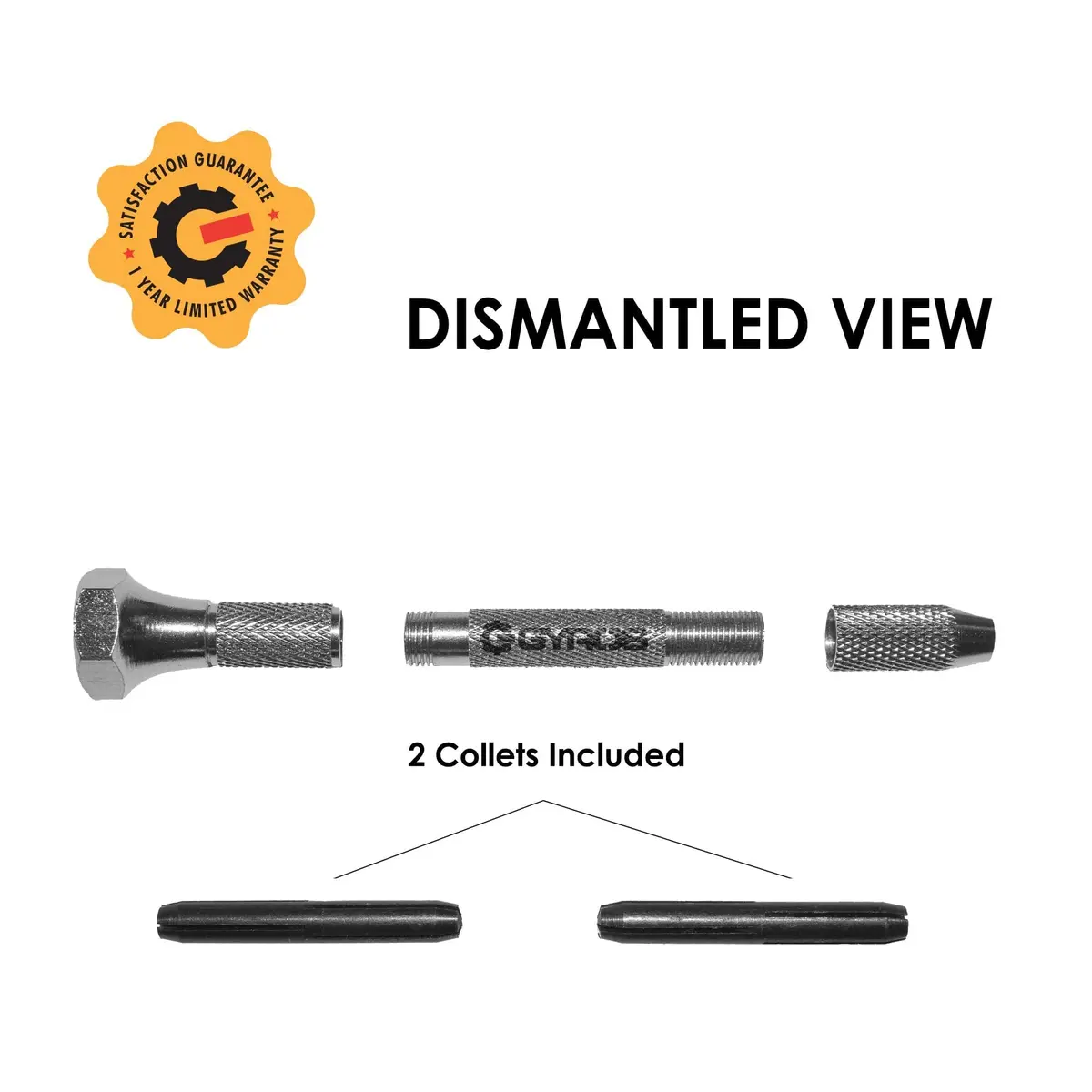 Gyros Swivel Head Pin Vise Hand Drill 0"-1/8" | Precision Jewelry & Hobby Tool - view 5