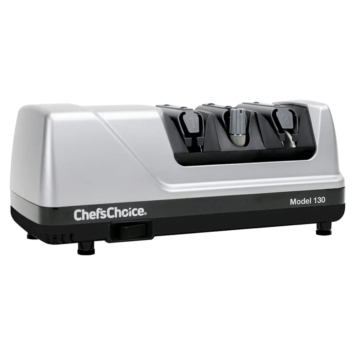 Chef's Choice Knife Sharpener 3-Stage Silver | Diamond Abrasives & Precision Guides - main product image