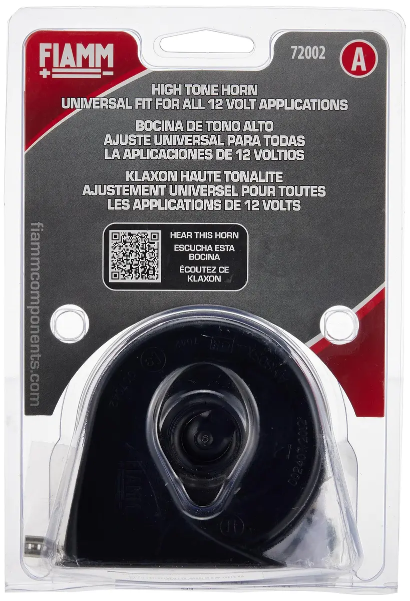 FIAMM 72002 HIGH Note Replacement Horn | 125dB, 12V, Aluminum Coil Motor, Universal Fit - main product image