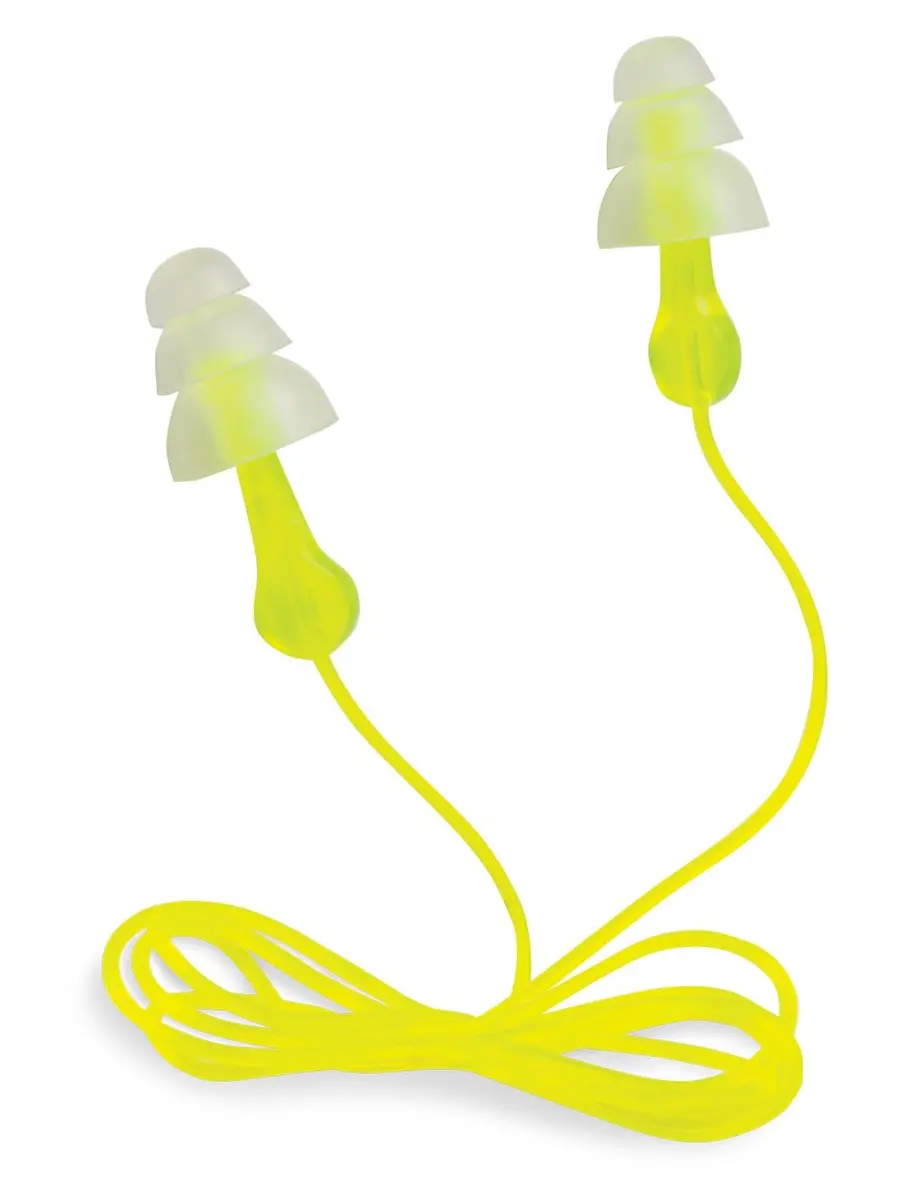 Peltor Sport Tri-Flange Corded Reusable Earplugs 3-Pairs | 26dB Noise Reduction - view 2
