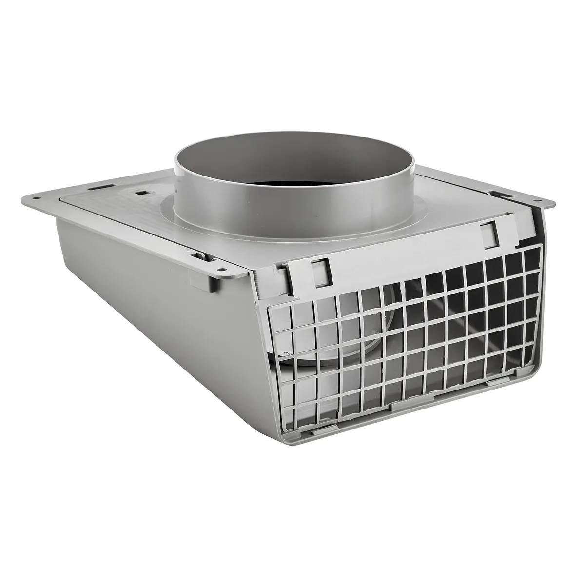 Lambro 351G/351GR 6-Inch Plastic Wall Cap with Damper | Gray, Spring Controlled, USA-Sourced - view 4