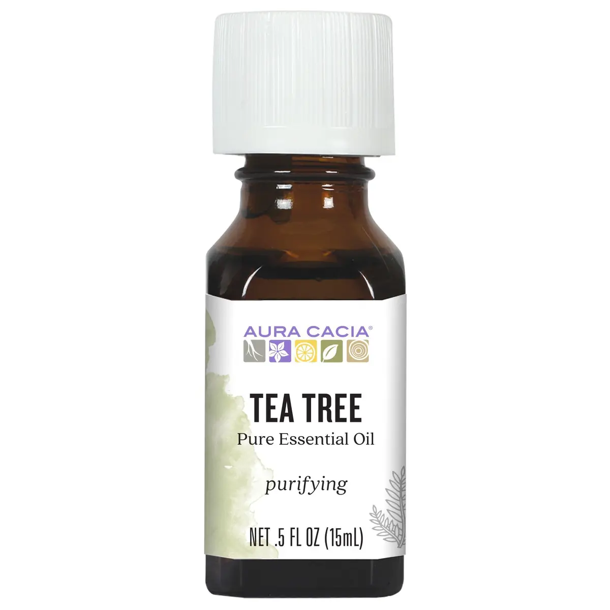 Aura Cacia Tea Tree Essential Oil 15 ml | Pure, GC/MS Tested for Purity, Australian Melaleuca alternifolia - main product image