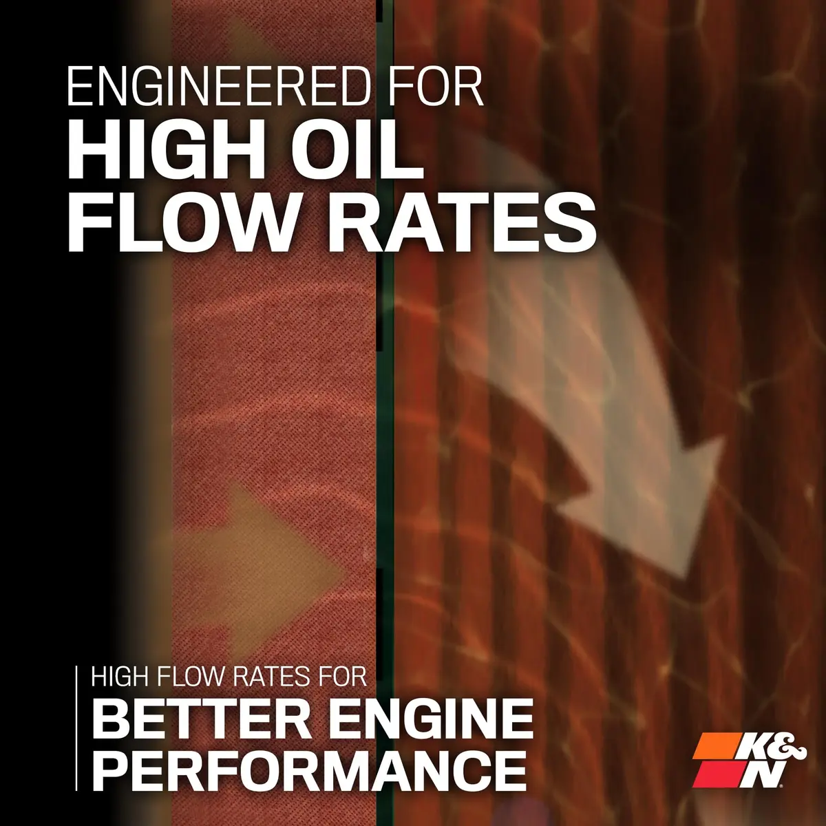 K&N Motorcycle Oil Filter KN-132 | High Performance Synthetic, Up to 20,000 Miles - view 3