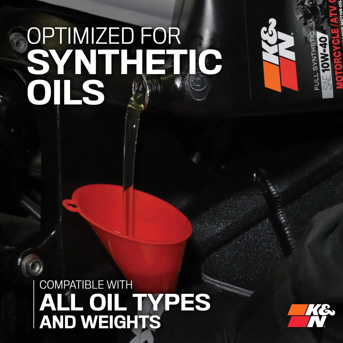 K&N Motorcycle Oil Filter: High Performance, Premium, KN-112 | Synthetic, Up to 20,000 Miles - view 5