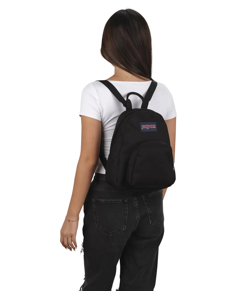 JanSport Half Pint Mini Backpack 10.2 L | Durable Black Bag with Adjustable Straps - view 5