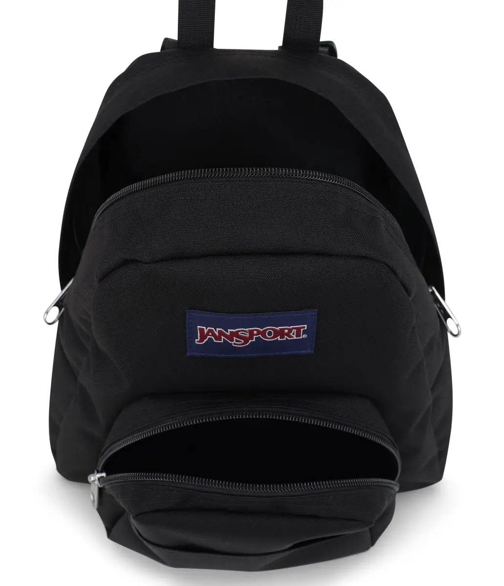 JanSport Half Pint Mini Backpack 10.2 L | Durable Black Bag with Adjustable Straps - view 4