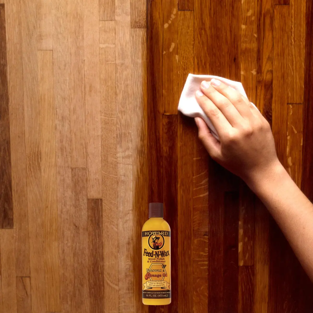 Howard Feed-N-Wax Wood Polish & Conditioner 237ml (8 Fl Oz) | Enhances Grain Depth & Protects Finishes - view 2