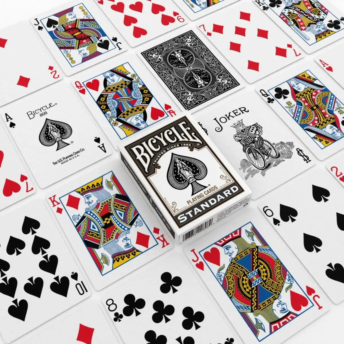 Bicycle Black Playing Cards Standard Index Poker Size Classic Deck | Made in USA - view 2