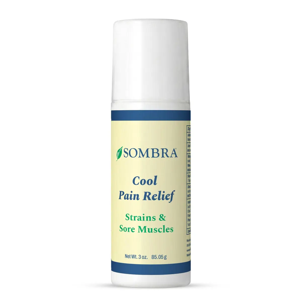 Sombra Cool Pain Relief 3 oz Roll-On for Sore Muscles & Muscle Recovery | Instant Cooling Relief for Active Lifestyles - main product image