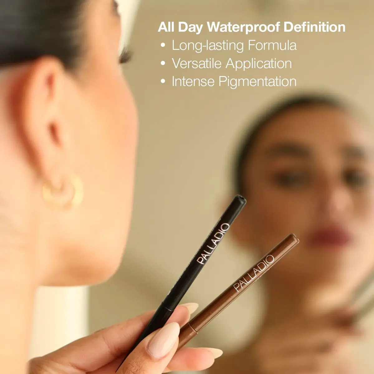 Palladio Retractable Waterproof Eyeliner 1 Count | Smudge Proof Long Lasting Application - view 7